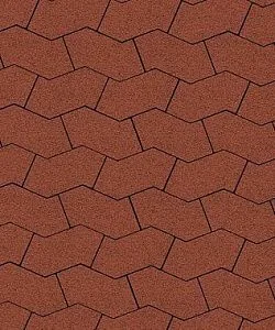 Тротуарная плитка S-ФОРМА Гранит Красный В.3.Ф.10 Выбор 100 мм