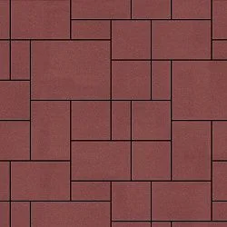 Тротуарная плитка Инсбрук Альпен Винный Гладкая SteinRus 60 мм