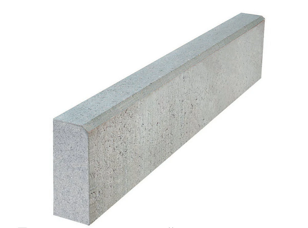 Садовый бордюр БР 1000х200х80 342 МЗ, Серый