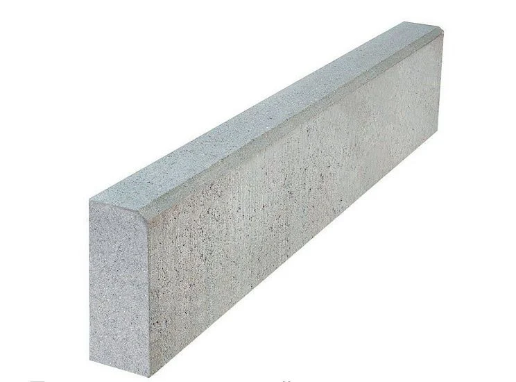 Садовый бордюр БР 1000х200х80 342 МЗ, Серый