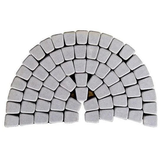 Тротуарная плитка Классико круговая, Грифельный BRAER 60 мм