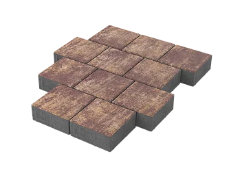 Тротуарная плитка Квадрат 20х20 Гавана Stellard 80 мм