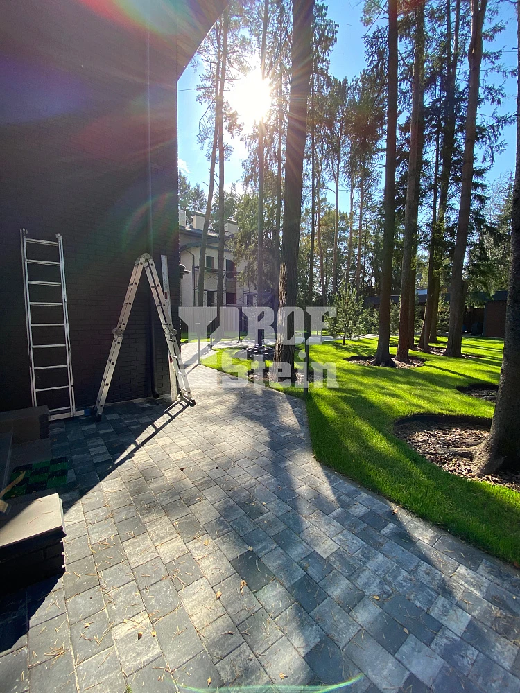 Укладка тротуарной плитки Штайн Блэк от Steingot