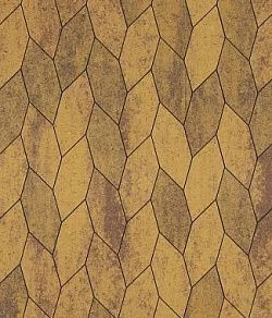 Тротуарная плитка СКОШЕННЫЙ ШЕСТИУГОЛЬНИК Листопад гладкий Янтарь Б.1.ШГ.6 Выбор 60 мм