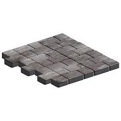 Плитка тротуарная Инсбрук Альт Дуо Умбра Гладкая SteinRus 40 мм