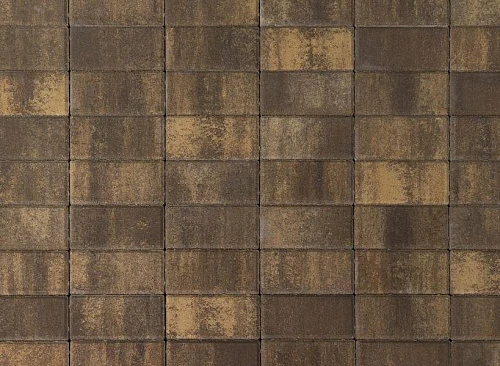 Тротуарная плитка Прямоугольник, Каштан BRAER 40 мм