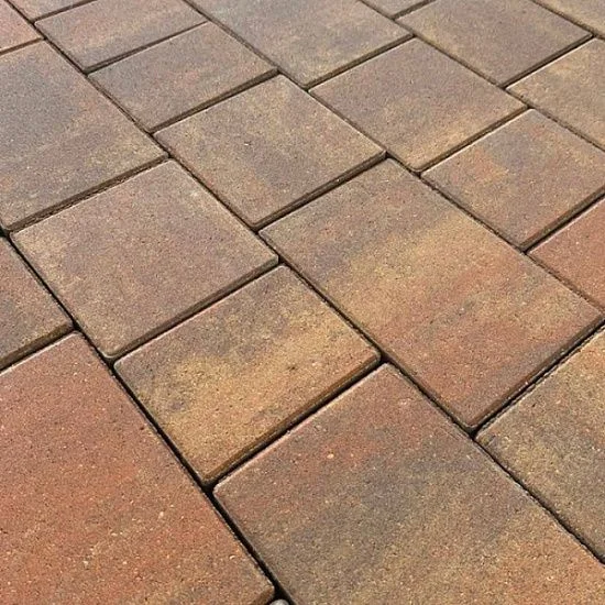 Тротуарная плитка КОЛОР МИКС №27 Карамель НОВЫЙ ГОРОД 1НГ4Ф Нобетек 40 мм