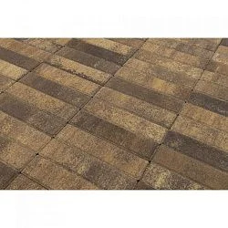 Тротуарная плитка Паркет, Каштан BRAER 60 мм
