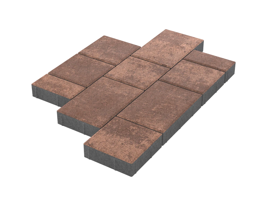 Тротуарная плитка Мозаика Мокко Stellard 60 мм