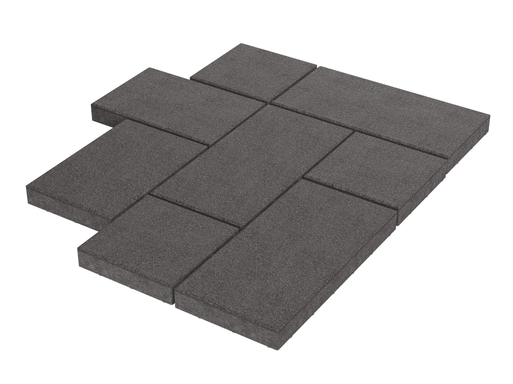 Тротуарная плитка Мозаика XL Дымчатый кварц Stellard 60 мм