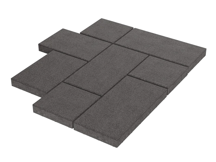 Тротуарная плитка Мозаика XL Дымчатый кварц Stellard 60 мм