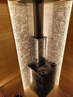 3D панель из натурального камня Кварцит Белый Классик Pharaon