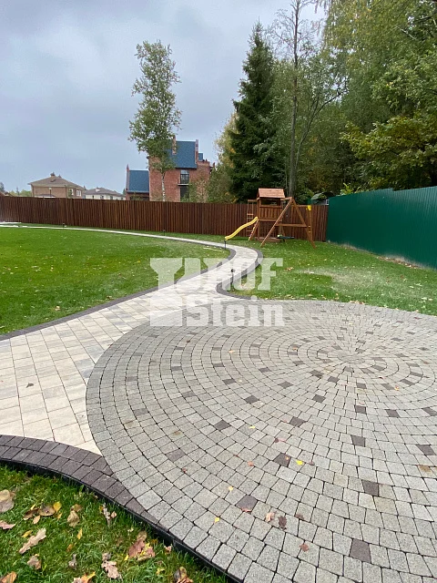 Укладка брусчатки Steingot по дизайн проекту мощения