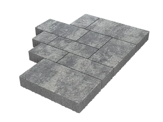 Тротуарная плитка Микс Сити Грей Stellard 60 мм