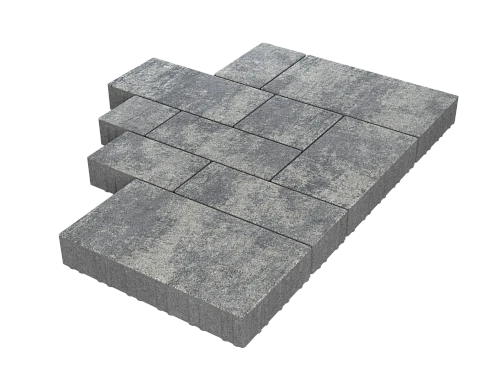 Тротуарная плитка Микс Сити Браун Stellard 60 мм