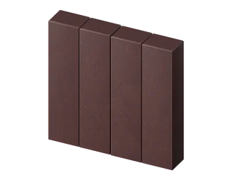 Палисад прямоугольный коричневый Stellard