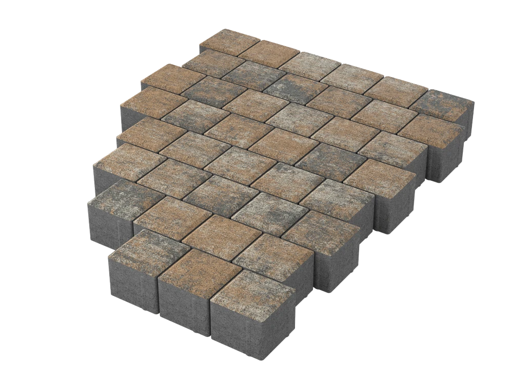 Тротуарная плитка Квадрат 10х10 Каньон Stellard 60 мм