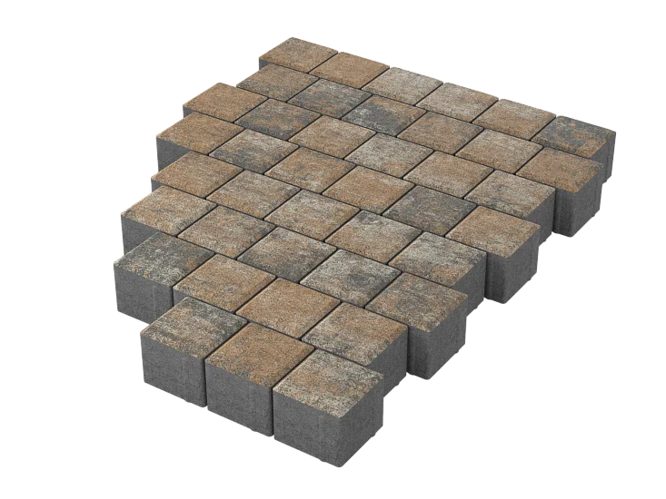 Тротуарная плитка Квадрат 10х10 Каньон Stellard 60 мм
