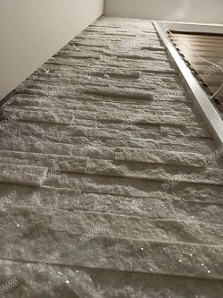 3D панель из натурального камня Кварцит Белый Классик Pharaon