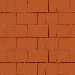 Плитка тротуарная Новый город Оранжевый Гладкая SteinRus 40 мм