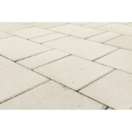 Тротуарная плитка Старый город Ландхаус, Белый BRAER 60 мм