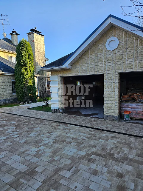 Демонтаж с последующей укладкой брусчатки Травертин от Steingot