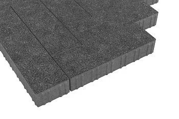 Тротуарная плитка Паркет Черный агат Stellard 80 мм