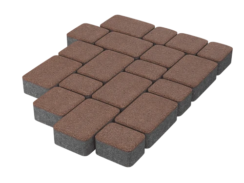 Тротуарная плитка Старый город Желтый Stellard 40 мм