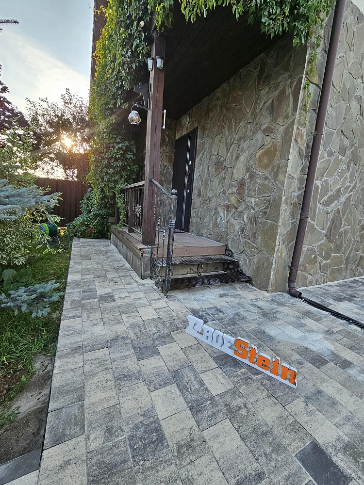 Укладка тротуарной плитки Новый город Штайн Сильвер