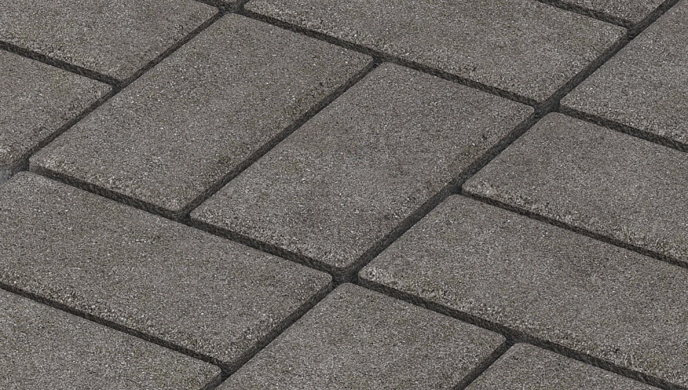 Тротуарная плитка Брусчатка Серая Stellard 40 мм