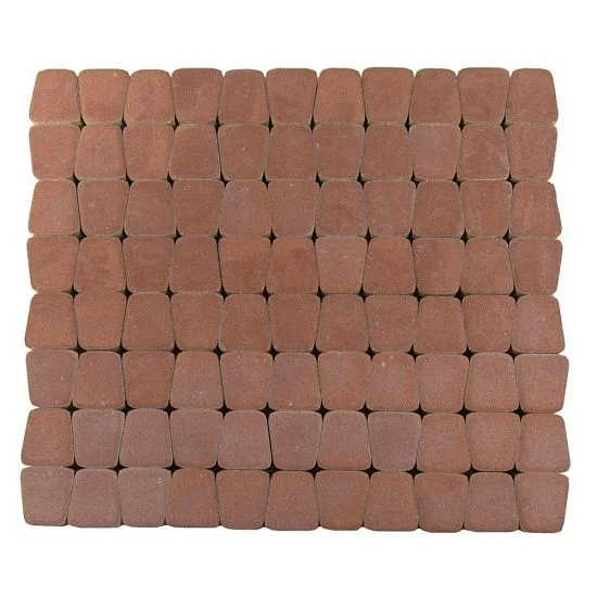 Тротуарная плитка Классико круговая, Винный BRAER 60 мм