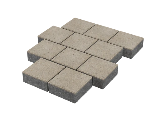 Тротуарная плитка Квадрат 20х20 Серый Stellard 60 мм