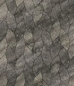 Тротуарная плитка СКОШЕННЫЙ ШЕСТИУГОЛЬНИК Листопад гранит Антрацит Б.1.ШГ.6 Выбор 60 мм