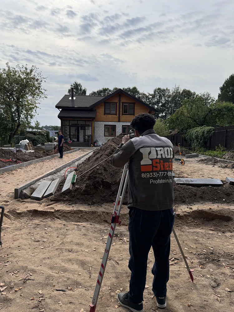 Укладка брусчатки Steingot с подготовкой бетонного основания