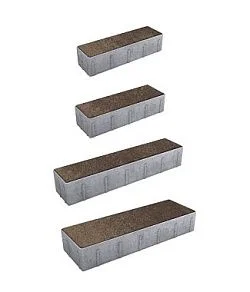 Тротуарная плитка ПАРКЕТ Листопад гранит Хаски Б.9.Псм.8 Выбор 80 мм