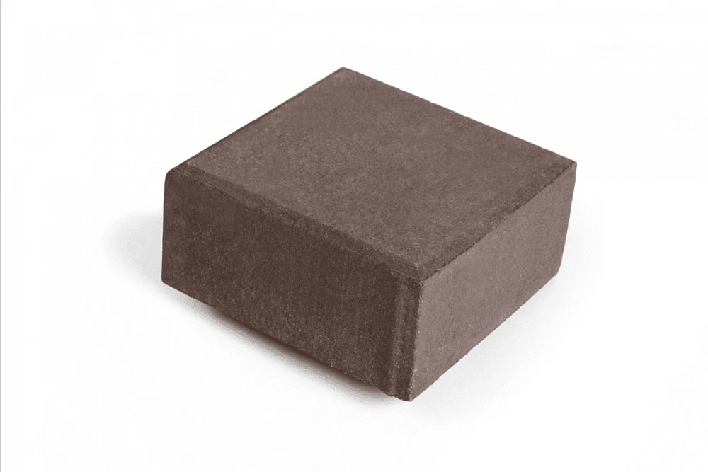 Тротуарная плитка Квадрат Нобетек 3К8Ф 140X140 Коричневая 80 мм