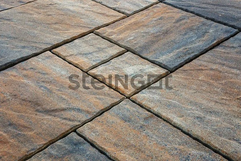 Тротуарная плитка Грандо Бронзовый камень (Stein Bronze) Steingot 60 мм