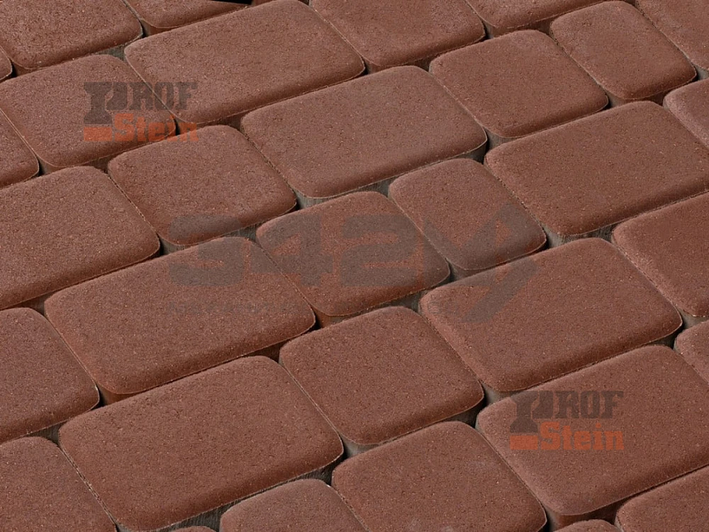 Тротуарная плитка Классика, Красный 342 МЗ 60 мм