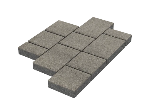 Тротуарная плитка Мозаика Черный агат Stellard 60 мм