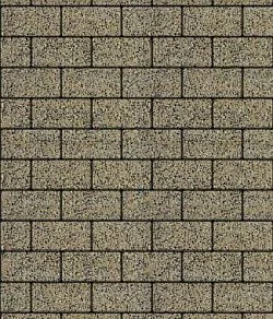 Тротуарная плитка ПРЯМОУГОЛЬНИК Гранит Желтый с черным Б.2.П.6 Выбор 60 мм