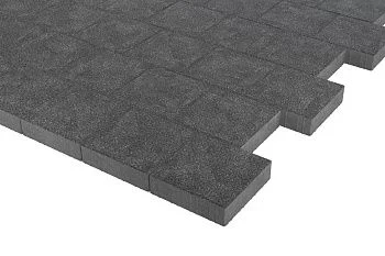 Тротуарная плитка Квадрат 30х30 Черный агат Stellard 80 мм