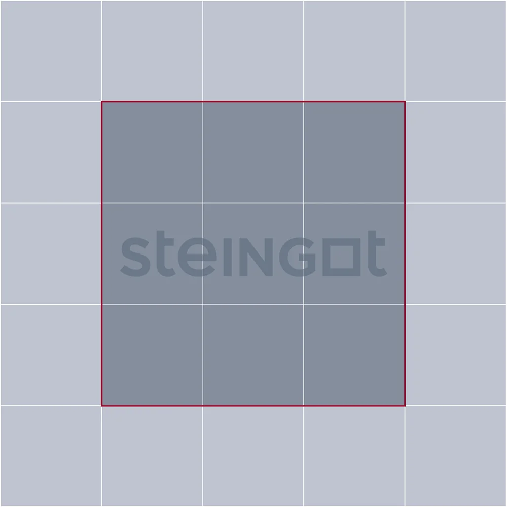 Тротуарная плитка Квадрат 300*300 Steingot Коричневый 60 мм