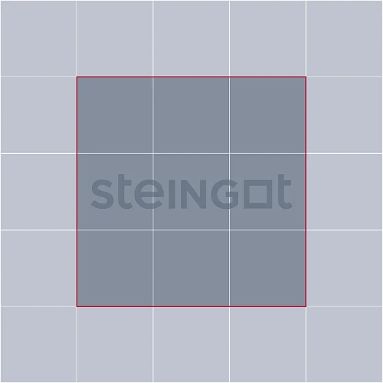 Тротуарная плитка Квадрат 300*300 Steingot Коричневый 60 мм