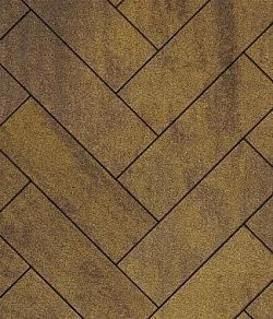 Тротуарная плитка ПРЯМОУГОЛЬНИК 600х200 Листопад гранит Янтарь Б.6.П.8 Выбор 80 мм