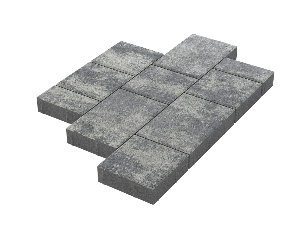 Тротуарная плитка Мозаика Грей Stellard 60 мм