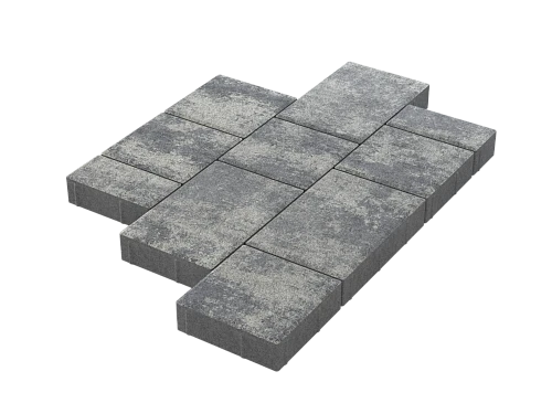 Тротуарная плитка Мозаика Закат Stellard 60 мм