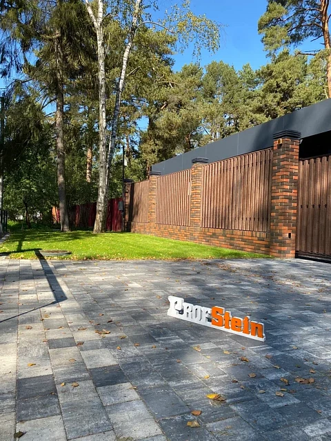 Укладка тротуарной плитки Штайн Блэк от Steingot