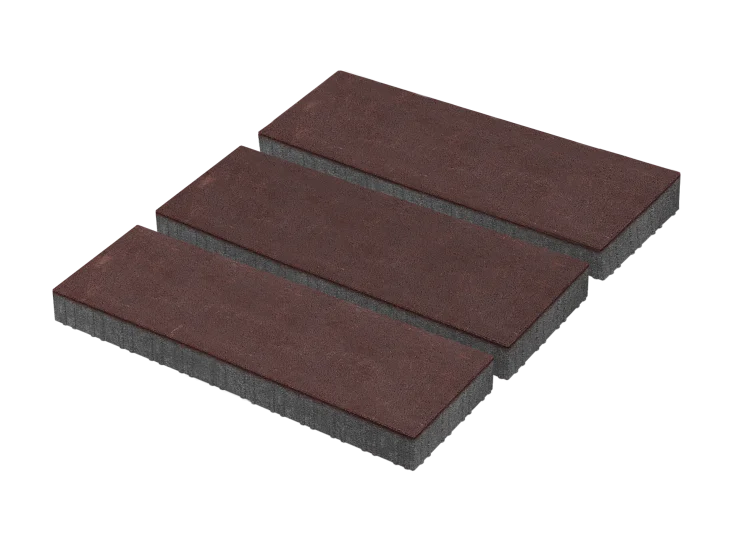 Тротуарная плитка Патио XL Бордовый Stellard 80 мм