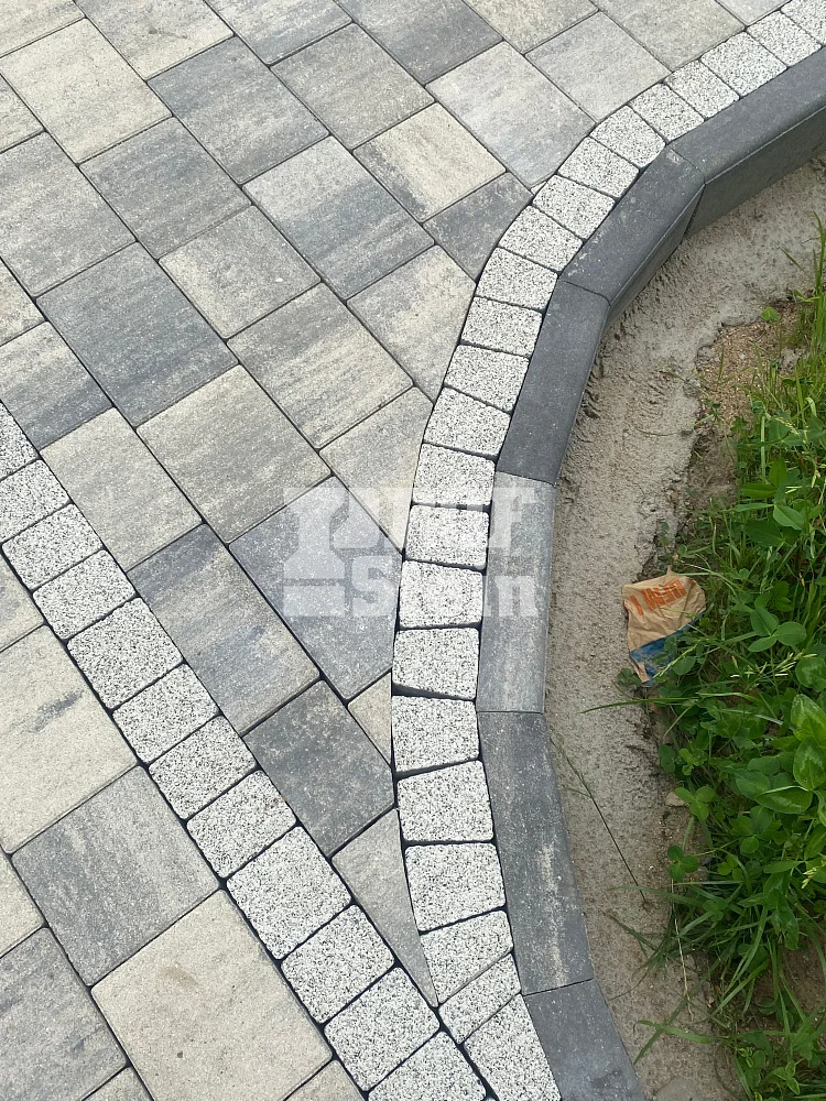 Мощение тротуарной плитки Steingot по дизайн-проекту