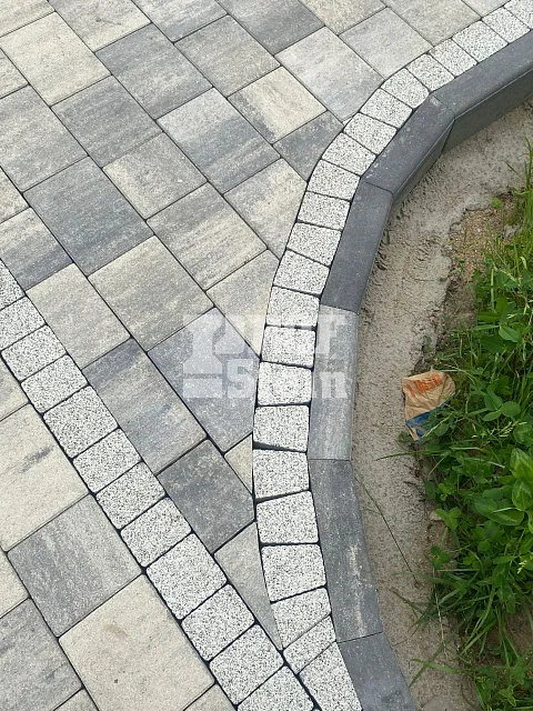 Мощение тротуарной плитки Steingot по дизайн-проекту